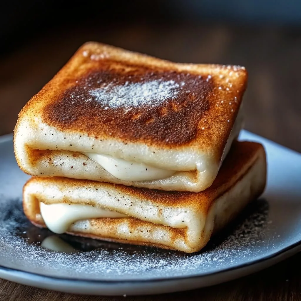 Breathtaking Churro Stuffed French Toast Recipe 2 A single serving of chicken pot pie on a white plate, showcasing the thick savory gravy and colorful vegetable filling under a golden pastry top.