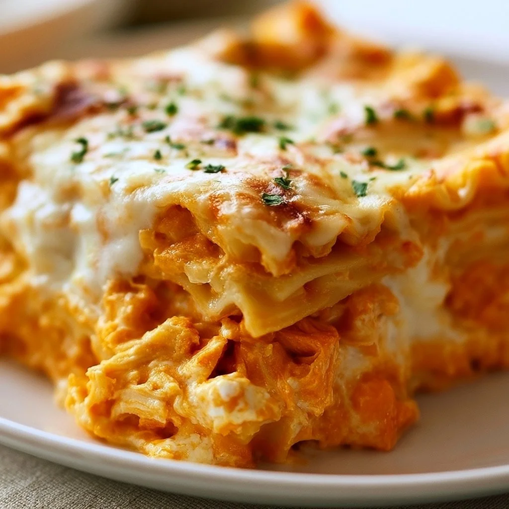 Buffalo Ranch Chicken Lasagna