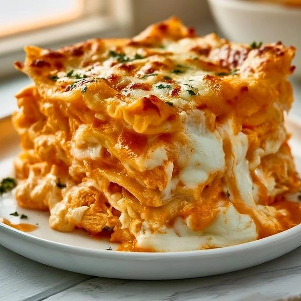 Buffalo Ranch Chicken Lasagna