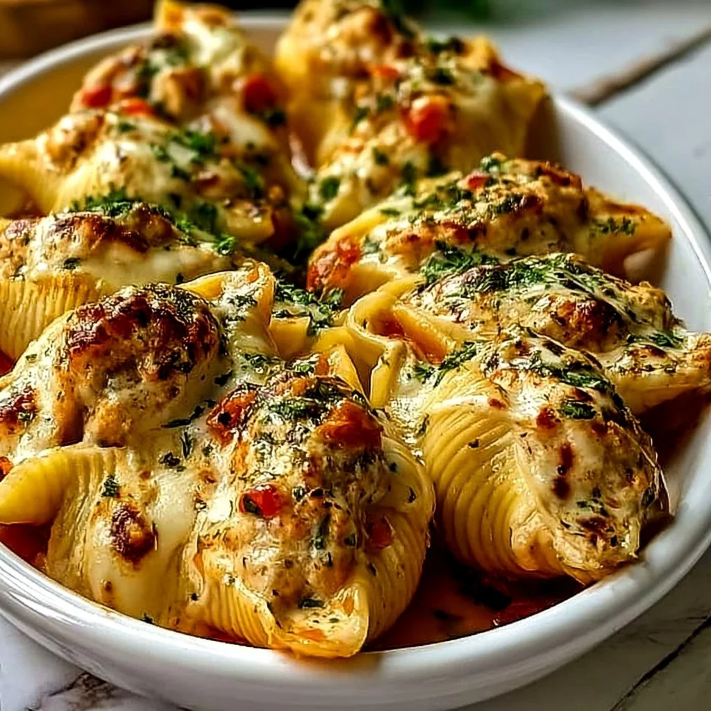 Creamy Cajun Chicken Stuffed Shells