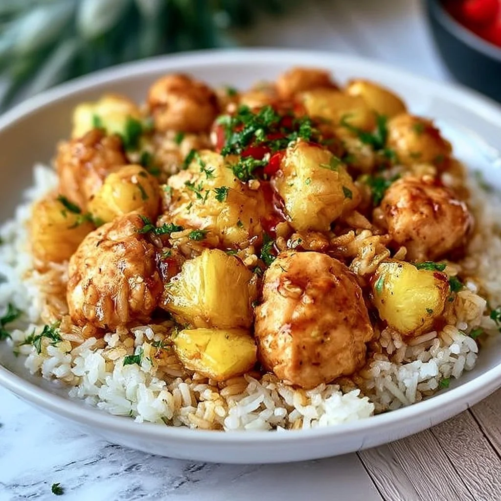 Pineapple Chicken and Rice