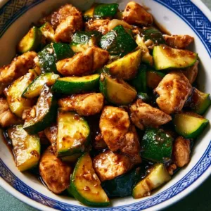 Chicken and Zucchini Stir Fry Recipe 3 Delicious chicken and zucchini stir fry in a skillet