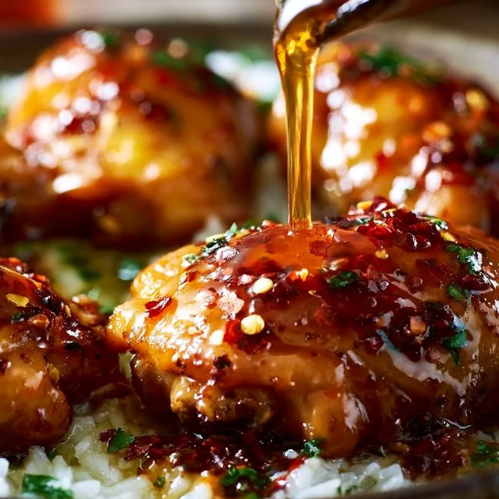 Chicken Thighs with Honey Garlic Sauce