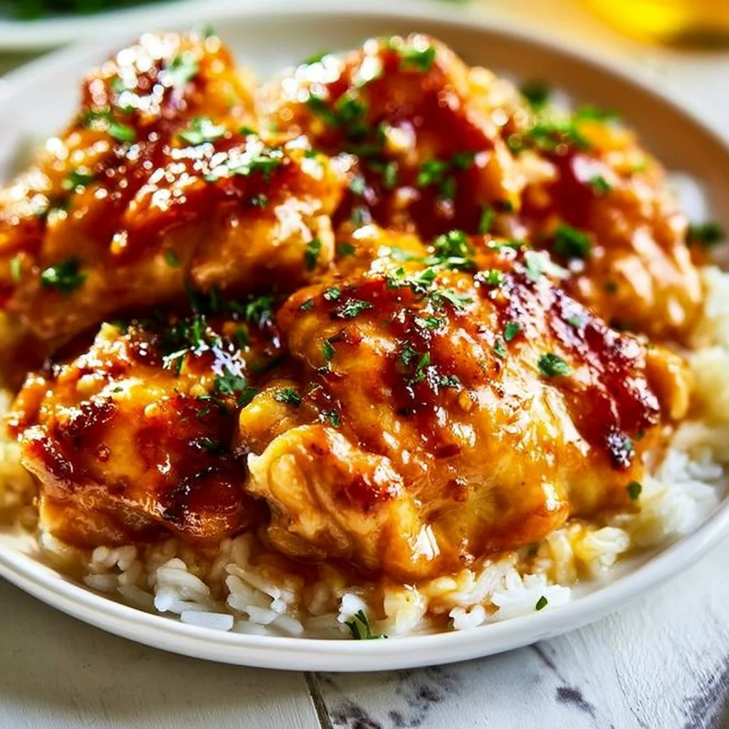 Chicken Thighs with Honey Garlic Sauce