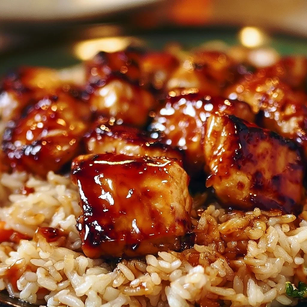 Honey BBQ Chicken Rice
