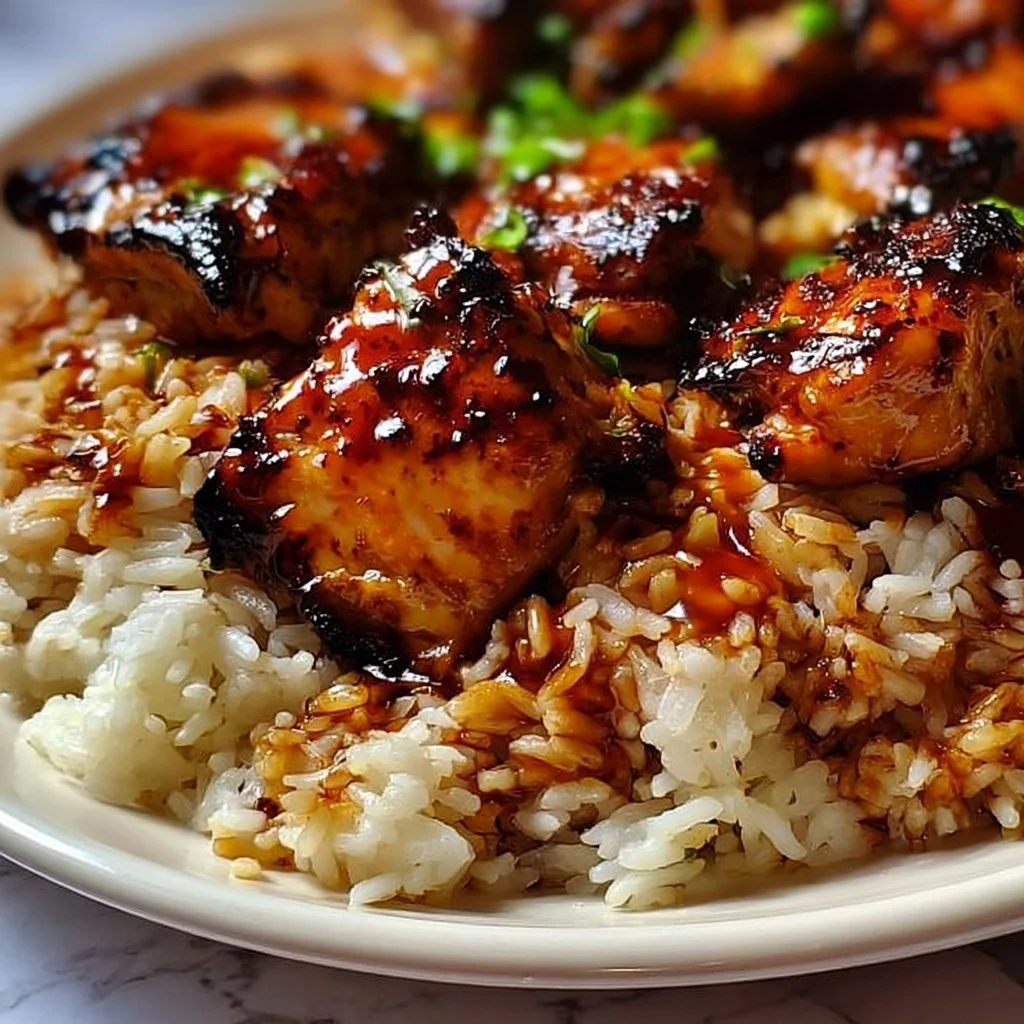 Honey BBQ Chicken Rice