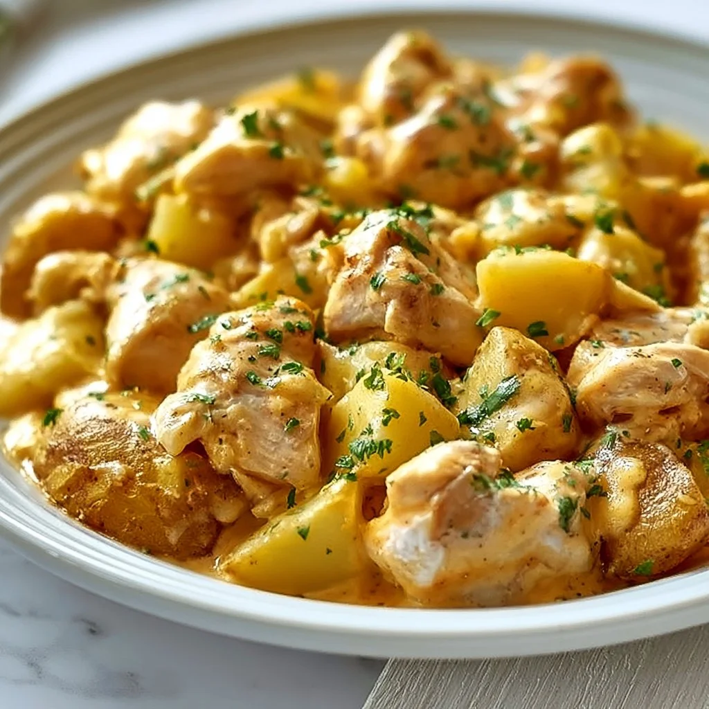 Slow Cooker Cheesy Ranch Chicken &amp; Potatoes for Busy Nights