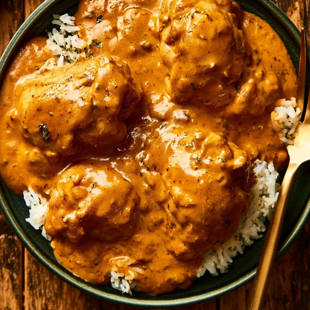 Delicious Southern smothered chicken served on a plate with gravy and sides.