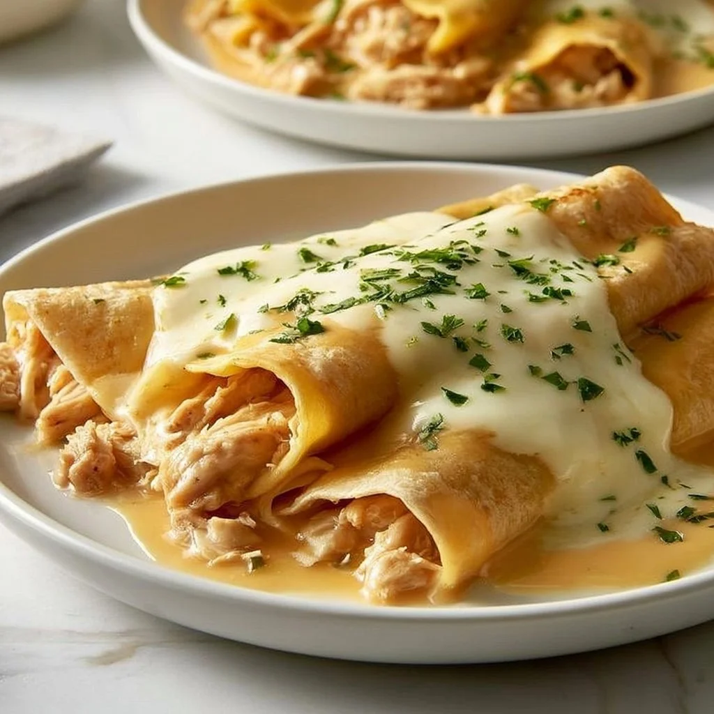 White Chicken Enchiladas Recipe