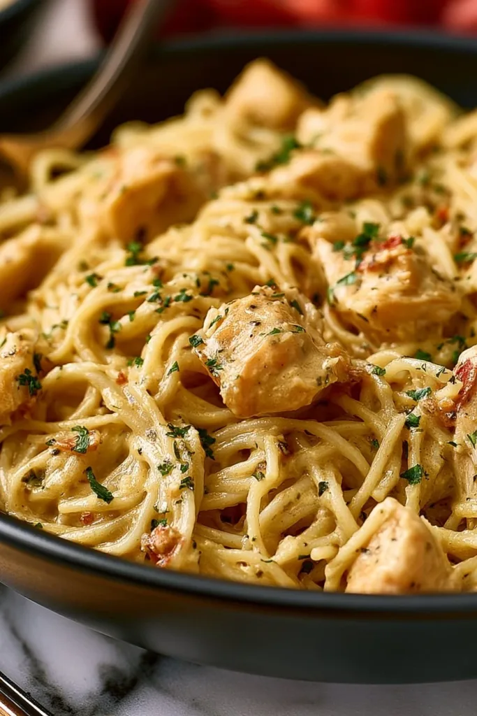 Delicious Angel Chicken Crock Pot Recipe with tender chicken and savory sauce