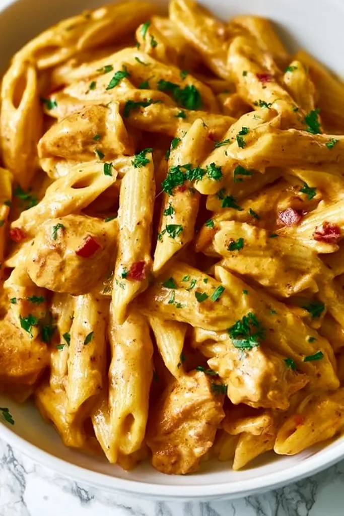 Delicious Cajun Chicken Pasta with creamy sauce and spices