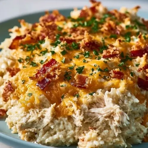 Chicken Alfredo Rice Casserole Recipe 3 Chicken Alfredo Rice Casserole Recipe 1