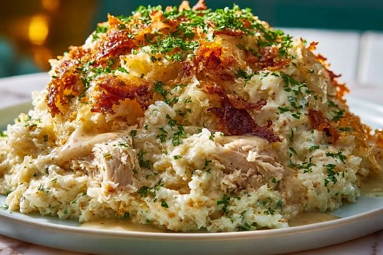 Chicken Alfredo Rice Casserole Recipe 2 Dump-and-Bake Chicken Alfredo Rice Casserole (The Ultimate Creamy Recipe)