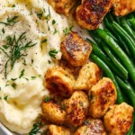 Delicious Chicken Bites with Butter served on a plate