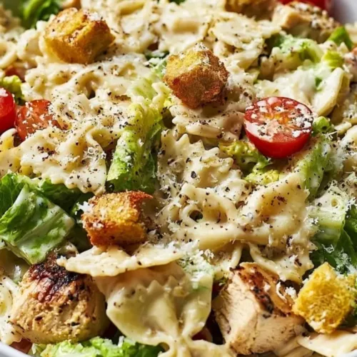 Chicken Caesar Pasta Salad Recipe 3 Chicken Caesar Pasta Salad Recipe 1