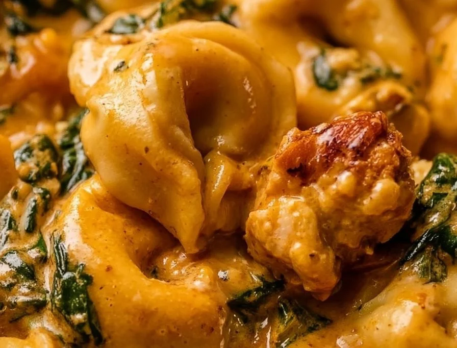 Delicious Chicken Tortellini Dinner Recipe with fresh ingredients