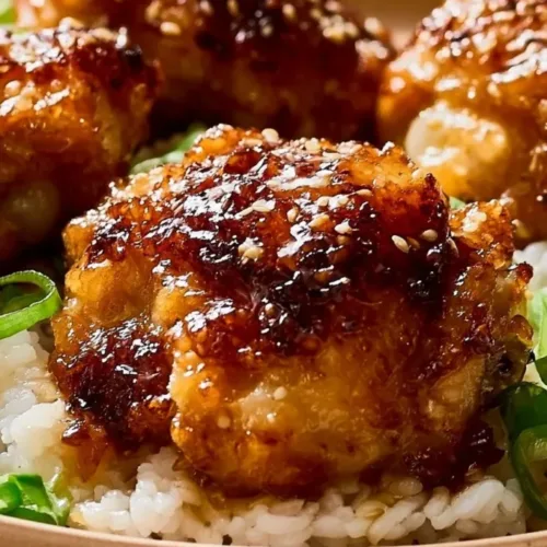 Crispy Honey Garlic Chicken Thighs 1
