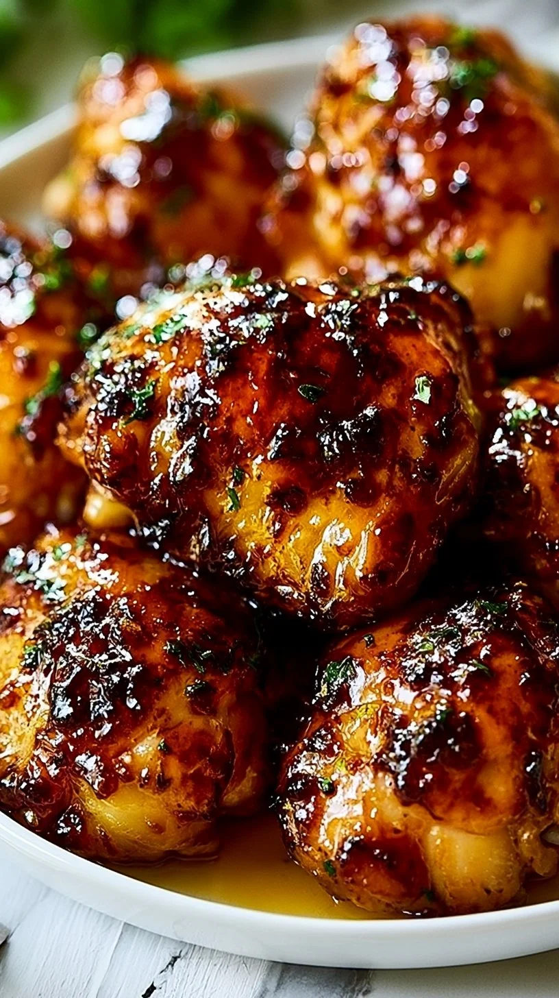 Honey Garlic Chicken Thighs Recipe 1 Sticky Honey Garlic Chicken Thighs