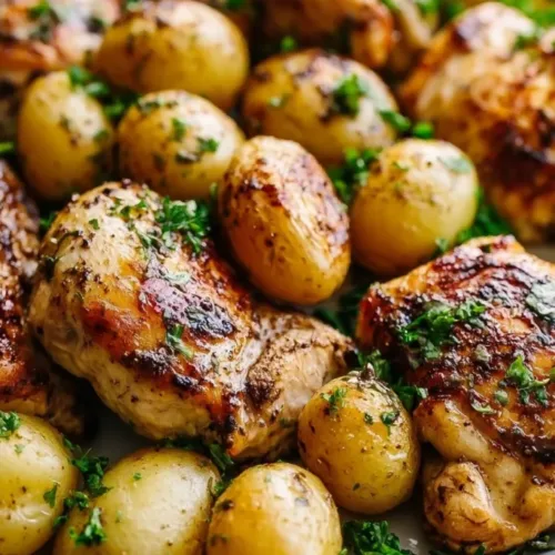 Lemon Chicken and Potatoes Sheet Pan Dinner 3 Lemon Chicken and Potatoes Sheet Pan Dinner 1