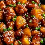 Delicious Sweet Hawaiian Crockpot Chicken served in a bowl