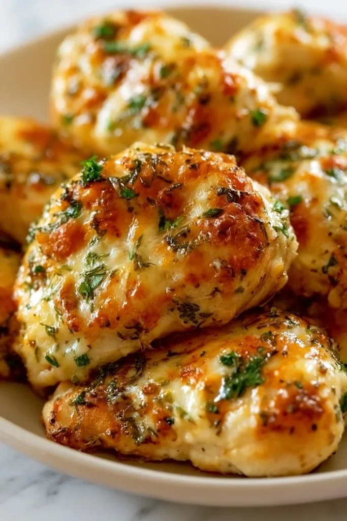 Juicy melt in your mouth chicken served with herbs and spices