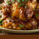 Tender and delicious slow cooker chicken thighs served with herbs