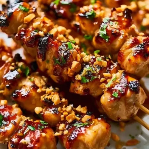 Sweet Honey Garlic Chicken Skewers 3 Sweet Honey Garlic Chicken Skewers 1