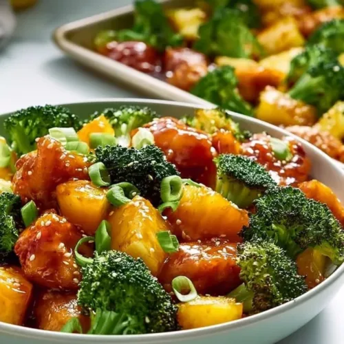 Teriyaki Chicken Sheet Pan Pineapple and Broccoli 3 Teriyaki Chicken Sheet Pan Pineapple and Broccoli 1