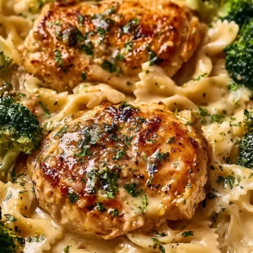 Chicken Bowtie Pasta with Cowboy Butter Lemon and Broccoli 3 Chicken Bowtie Pasta with Cowboy Butter Lemon and Broccoli 1