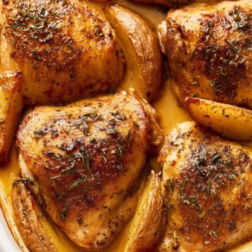 One Pan Baked Chicken and Potatoes 3 One Pan Baked Chicken and Potatoes 1