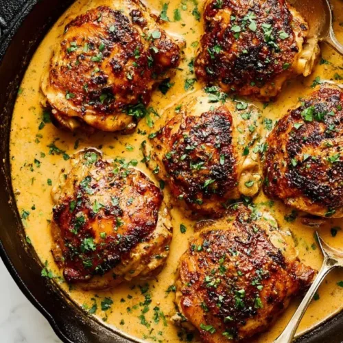 Skillet Chicken Thighs Recipe 1